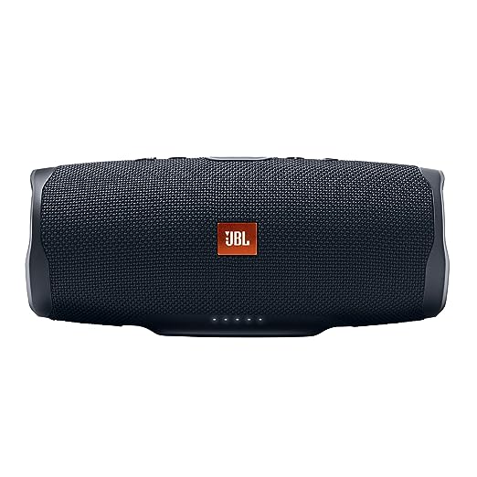 JBL Charge 4 Powerful 30W IPX7 Waterproof Portable Bluetooth Speaker with 20 Hours Playtime & Built-in 7500 mAh Powerbank(Black) JBL Charge 4 Powerful 30W IPX7 Waterproof Portable Bluetooth Speaker with 20 Hours Playtime & Built-in 7500 mAh Powerbank(Black)